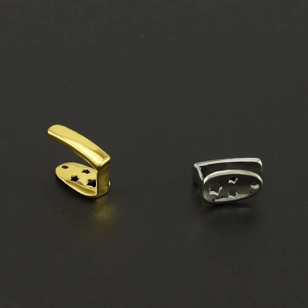 Stainless Steel Dental Grillz Set - Trendy Tooth Jewelry - Afrilinker