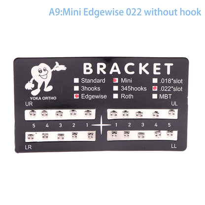 20Pcs Dental Brackets Orthodontic Brace Metal Mini Standard Dentist Bracket Roth MBT 022 Slot Hooks 345 - Afrilinker