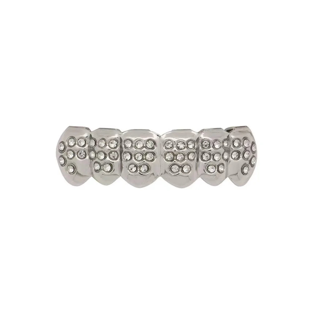 Hip - hop Rock Copper Dental Grillz - Skeleton Pattern - Afrilinker