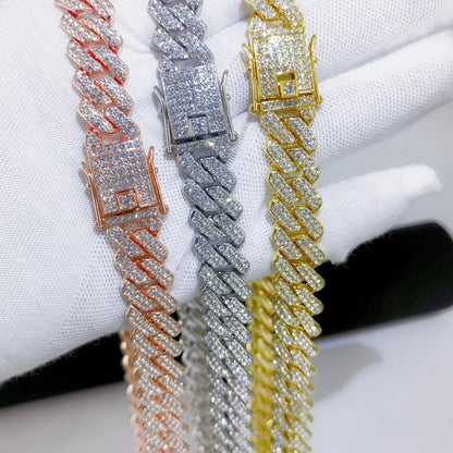 Men's Hip Hop Iced Out Cuban Link Necklace - Afrilinker