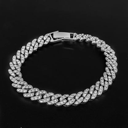 Hip Hop Iced Out 9MM Cuban Link Chain Necklace - Afrilinker