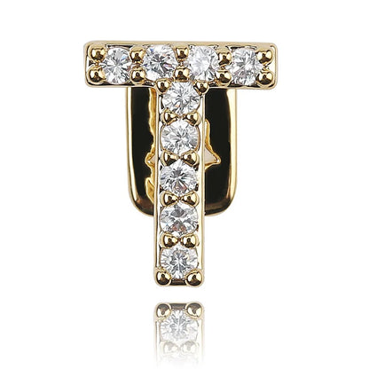 Single - Letter CZ Iced - Out Dental Grillz - Afrilinker