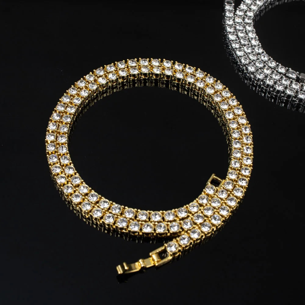 Hip Hop Iced Out 4MM Tennis Chain Necklace - Afrilinker