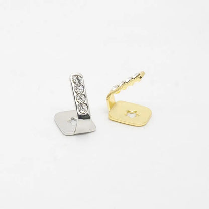 Stainless Steel Dental Grillz Set - Trendy Tooth Jewelry - Afrilinker
