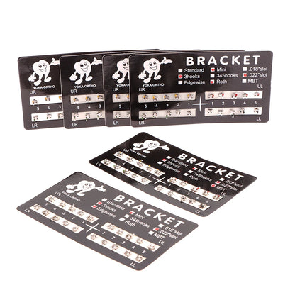 20Pcs Dental Brackets Orthodontic Brace Metal Mini Standard Dentist Bracket Roth MBT 022 Slot Hooks 345 - Afrilinker