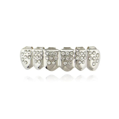 Hip - hop Rock Copper Dental Grillz - Skeleton Pattern - Afrilinker
