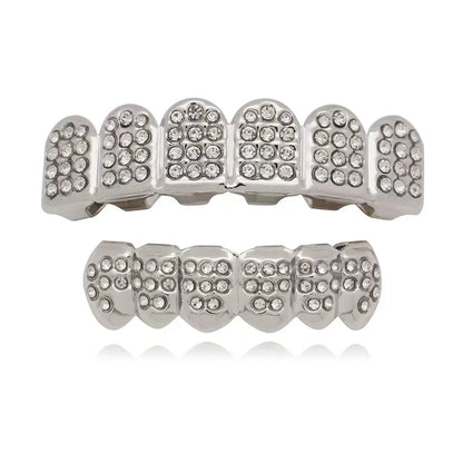 Hip - hop Rock Copper Dental Grillz - Skeleton Pattern - Afrilinker