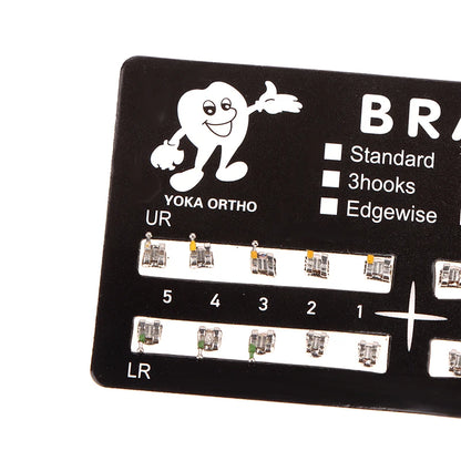 20Pcs Dental Brackets Orthodontic Brace Metal Mini Standard Dentist Bracket Roth MBT 022 Slot Hooks 345 - Afrilinker
