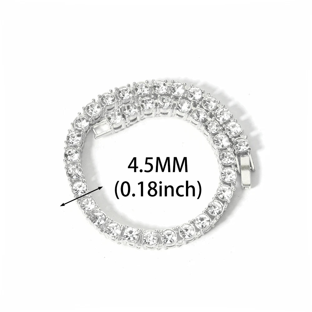 Unisex Iced Out Cuban Link Chain Bracelet - Afrilinker