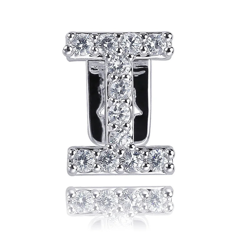 Single - Letter CZ Iced - Out Dental Grillz - Afrilinker