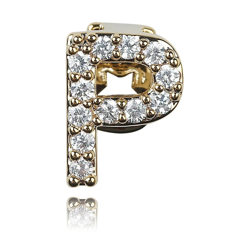 Single - Letter CZ Iced - Out Dental Grillz - Afrilinker