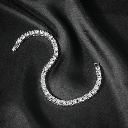 Classic Iced Out Rhinestone Link Chain Necklace - Afrilinker