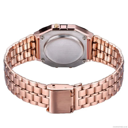Digital Wristwatch - Stainless Steel Band - Afrilinker