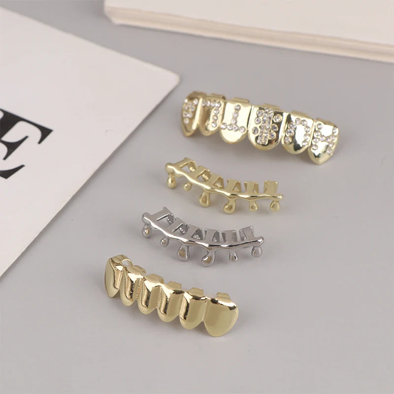 Individual Hip - Hop Dental Grillz: Acrylic & Copper Tooth Caps - Afrilinker