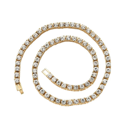 Hip Hop Iced Out 4MM Tennis Chain Necklace - Afrilinker