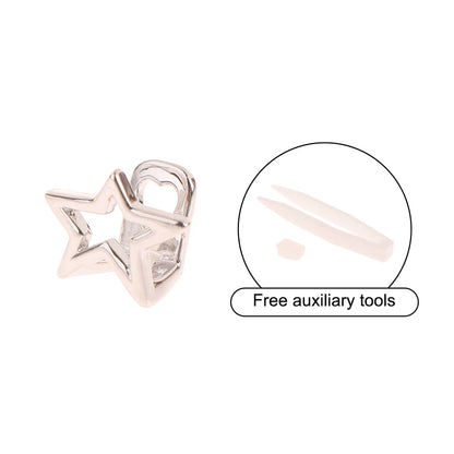 14-Style Dental Charms | Gold/Silver Diamond-Inlaid Star/Cross/Letter - Afrilinker