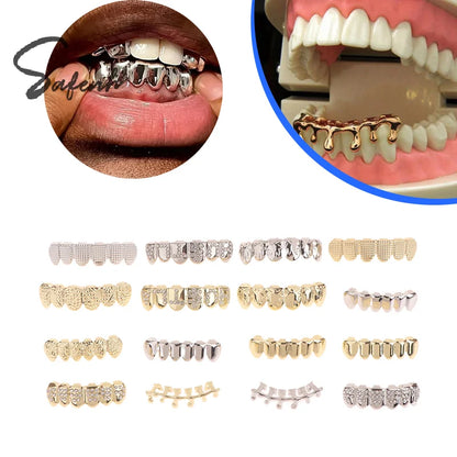 Individual Hip - Hop Dental Grillz: Acrylic & Copper Tooth Caps - Afrilinker