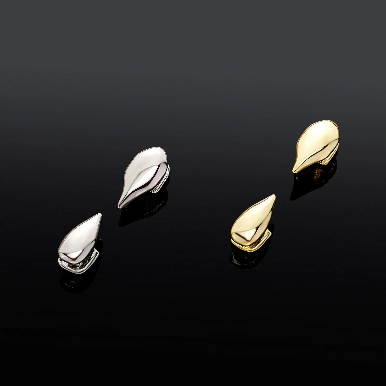 Punk - Style Copper Dental Grillz | Sleek Teardrop Design - Afrilinker