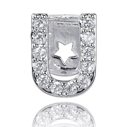 Single - Letter CZ Iced - Out Dental Grillz - Afrilinker