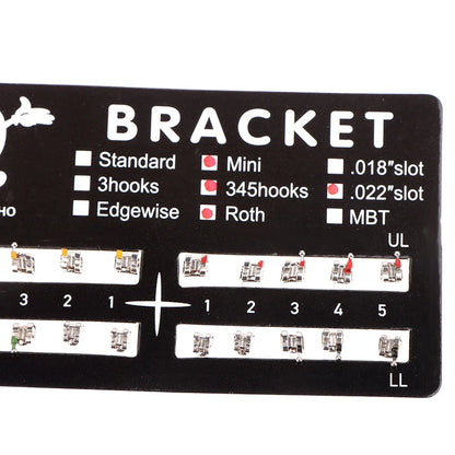 20Pcs Dental Brackets Orthodontic Brace Metal Mini Standard Dentist Bracket Roth MBT 022 Slot Hooks 345 - Afrilinker