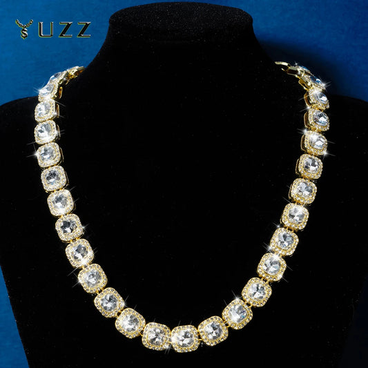 Hip Hop Iced Out Crystal Cuban Link Chain Jewelry - Afrilinker