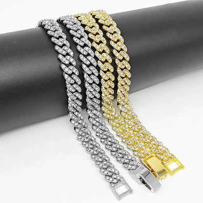 Hip Hop Iced Out 9MM Cuban Link Chain Necklace - Afrilinker