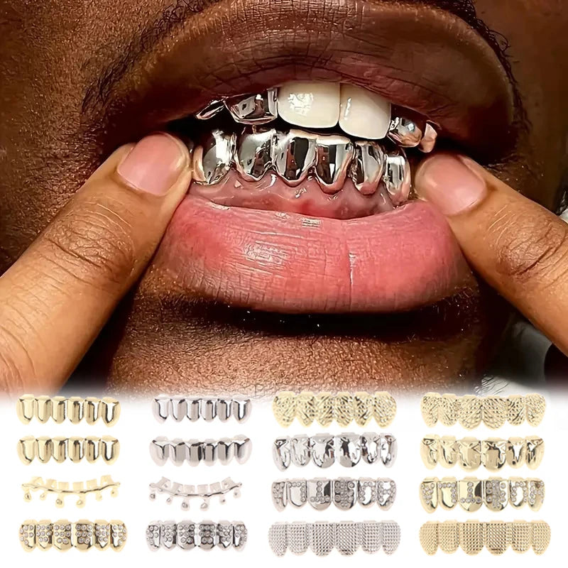 Individual Hip - Hop Dental Grillz: Acrylic & Copper Tooth Caps - Afrilinker