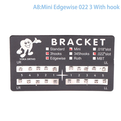 20Pcs Dental Brackets Orthodontic Brace Metal Mini Standard Dentist Bracket Roth MBT 022 Slot Hooks 345 - Afrilinker