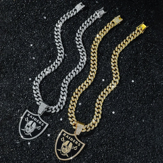 Hip Hop Raiders Pendant Cuban Chain Necklace - Afrilinker