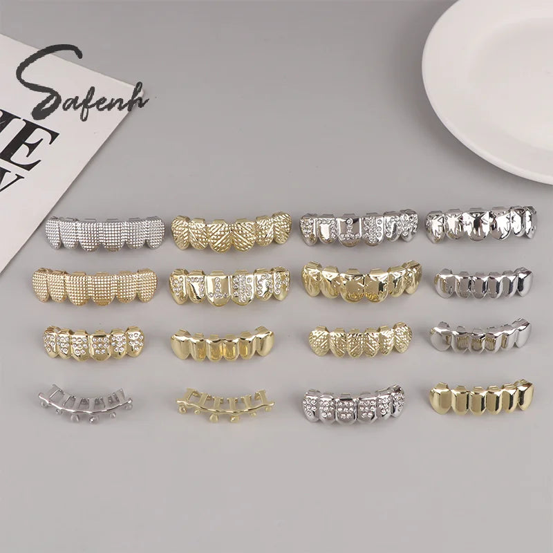 Individual Hip - Hop Dental Grillz: Acrylic & Copper Tooth Caps - Afrilinker