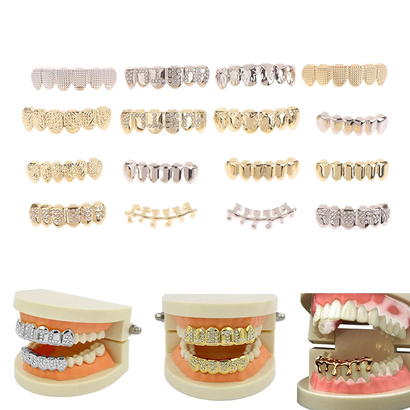 Individual Hip - Hop Dental Grillz: Acrylic & Copper Tooth Caps - Afrilinker