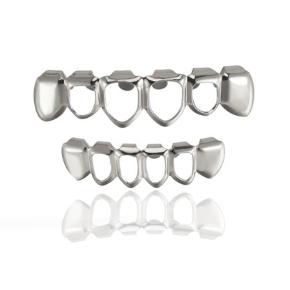 Punk Copper Hip-hop Grillz - 4 Colors (Gold/Silver/Rose Gold/Gun Black) - Afrilinker