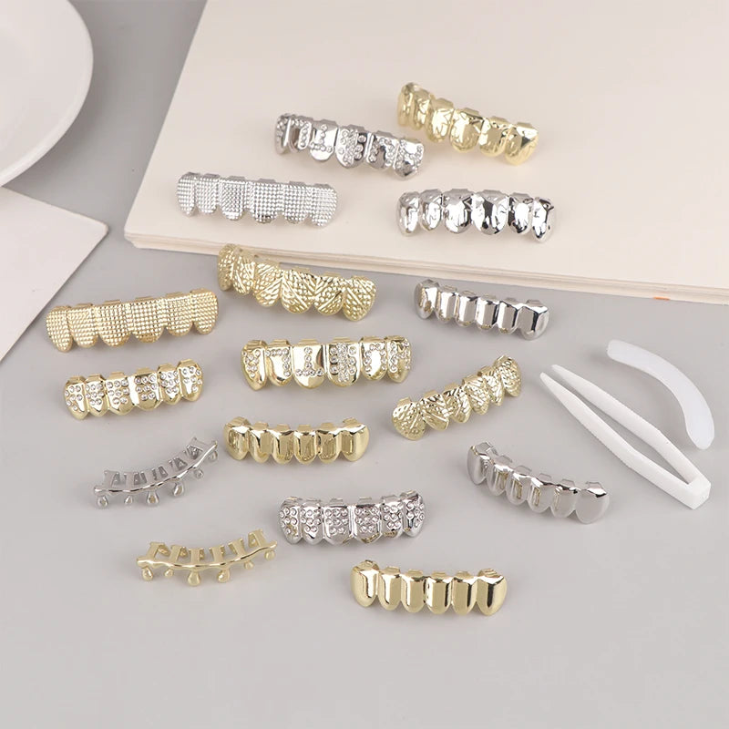 Individual Hip - Hop Dental Grillz: Acrylic & Copper Tooth Caps - Afrilinker