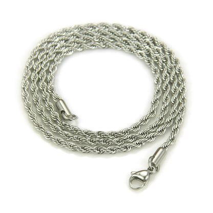 Hip Hop Iced Out Rotatable Dollar Sign Pendant Cuban Chain Necklace - Afrilinker